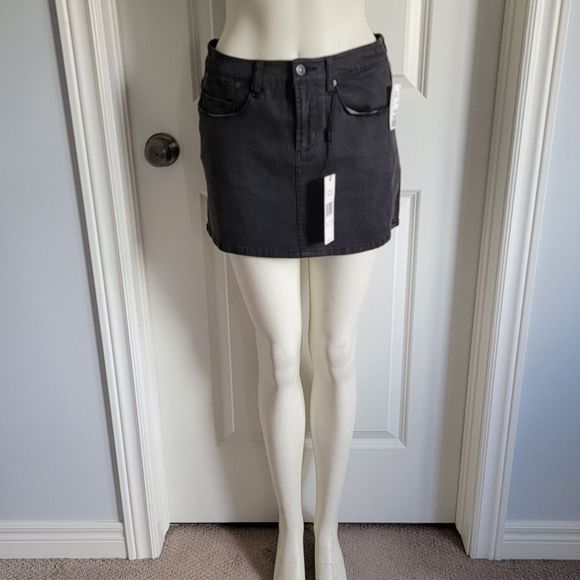 NWT A.B.S By Allen Schwartz Denim Mini Skirt - Picture 11 of 14